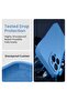 Designed for iPhone 15 Pro Max Case, Silicone, Camera Protection, 2 Screen Protectors, 6.7 inch, Blue - 4