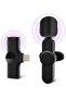Wireless Lapel Lavalier Microphone for iPhone iPad Recording,YouTube Facebook Live Stream,Vlog, Auto-Sync Wireless Mic with 2 Clips