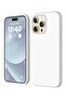 Compatible with iPhone 15 Pro Max Liquid Silicone Full Body Shockproof Protective Case - White