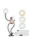 2-In-1 LED Ring Light with Cell Phone Holder Stand – Adjustable Brightness, Perfect for Video Calls, Streaming, Selfies, Photography, Compact Design, Black/White - 5
