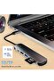 6-in-1 USB C Hub with USB 3.0, 4K HDMI, USB C PD, SD/TF Card Reader – Docking Station - 6