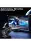 Smart Mini Projector with Native 1080P Full HD, 4K Max Support, WiFi 6, Bluetooth 5.0, Android 11 OS, Auto Keystone Correction & 180° Rotating Design for Home Cinema and Streaming - 4