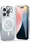 iPhone 16 Pro Max Clear Magnetic Case [Compatible with MagSafe], Screen & Camera Protection, Shockproof