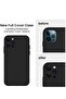Silicone Case for iPhone 14 Pro Max with Camera Protection & 2 Screen Protectors, Black - 3