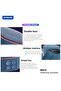 WS-Y1 Portable Wireless Bluetooth Speaker, Superior Sound Quality, Deep Bass, Multi-Function Button Control, Built-In Mic, Compact Design with Carry Strap, Long Playtime – Blue - 4