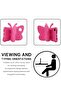 iPad 10 (10th Generation) Kids Case, iPad 10.9 (2022) Butterfly Case with Kickstand – Full-Body Drop Protective, Shockproof, Kid-Proof iPad Case (Rose) - 5