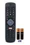 Replacement Remote Control for Philips LCD LED Smart TV YKF406-002 YKF406-003 with battery