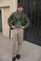 Men's Casual Comfortable Cream Cargo Linen Trousers - 3
