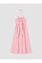 Lcw Vision Pink Halter Neck Openwork Dress - 6