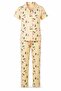 Children's Patterned Short Sleeve Buttoned Pajama Set – Soft Textured Comfortable Loungewear - 3