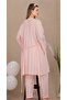 Buttoned Collar, Guipure Detailed, Short Sleeved, Stylish Maternity & Postpartum 3-Piece Pajama Set - 3