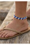 Flower Garden Blue Colored Anklet - 3