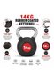 14KG Rubber Coated Kettlebell with Chrome Handle | Premium Strength Training Weight for Functional Fitness, Home Gym, Cross Training & Full Body Workouts - 2