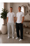 2-Piece Daily Use Baggy Men's Sweatpants Comfortable Cut Premium Cotton - 2