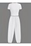 Women's Nyc Brooklyn New York Printed Baby Tee Combed Cotton Crop and Sweatpants - Two-Piece Tracksuit Set - 2