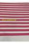 Pink and White Striped Duck Fabric