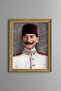 Mustafa Kemal Atatürk - Vintage Patterned Painting - Fine Model