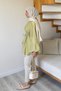 Women's Molly Nelly Balloon Sleeve Lace-Up Long Blouse - 4