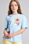 100% Cotton Super 1 Set Oversized T-Shirt for Girls H7952A826Hs - 5