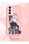 Samsung Galaxy A14 5g Compatible Case Camera Protector Pink Silicone Couple Phone Case Girl Pattern - 2