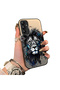 Samsung Galaxy A14 Compatible Silicone Edge Hard Back Case Couple Phone Case with Lion Pattern