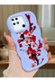 Redmi 10C Compatible Case Camera Protector Blue Silicone Couple Phone Case Floral Pattern