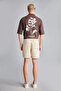 100% Cotton Relax Fit Flexible Waist Bermuda Shorts G4970Ax26Sm - 6