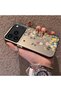 حافظة هاتف متوافقة مع iPhone 17 Pro مصنوعة من السيليكون بحافة صلبة وخلفية صلبة بنمط زهور - 2