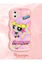 iPhone X Compatible Case Camera Protector Pink Silicone Couple Phone Case Powerpuff Pattern - 2