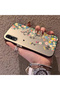 Samsung Galaxy A30S Compatible Silicone Edge Hard Back Case Couple Phone Case with Floral Pattern - 2