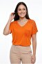 Women's Shoulder and Pocket Lace Large Size Blouse