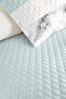 Modern Marble Mint Young Room Single Pique Set - Gray White 160X220 cm Quilted Bedspread - 3