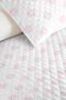 Polka Dot Pastel Pink Girls' Pique Set-Minimal White Baby Room Bedspread-160X220 cm - 3