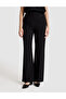 Black Flare Fit Fabric Trousers 50323329-Vr046 - 2
