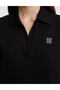 Black Comfort Fit Polo Collar T-Shirt 50326890-Vr046 - 7