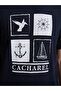 Navy Blue Regular Fit Printed Cotton Blend Crew Neck T-Shirt 50320529-Vr033 - 6