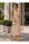 Women's Knitted Textured Special Design White Baguette Bag - 3