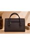 BAGCO Women's Leather Handbag with Matching Wallet | Large Office Work Bag | Rectangular Top Handle Handbag | 37 × 23 × 11 cm - 5