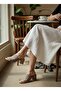 Unbreakable 6 cm Heel Straw Textile Knitted Women's Daily Slippers - 3