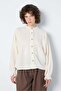 Women's Drawstring Muslin Shirt Natür 31146 - 5