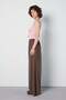 Women's Premium Modal Fabric Loose Cut Trousers Brown 31062 - 6