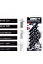 6-Piece Graphite & Compressed Charcoal Pencil Set, Soft, Medium & Hard for Precise Sketching & Shading