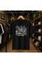 New York Skyscraper Printed 100% Cotton Oversize Loose Regular Fit Crew Neck T-Shirt