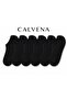 Unisex 6 Pairs Black and White Bamboo Invisible Cotton Seamless Sneakers Socks