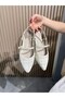 حذاء نسائي مفتوح من الخلف مطرز بشكل مربع - 3