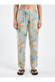 Blue Floral Lace Detail Shirt and Pyjama Set - 7