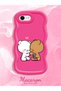 iPhone Se 2022 Compatible Case Camera Protector Red Silicone Couple Phone Case Cute Pattern - 2