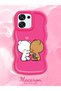 Oppo A6 Pro 5g Compatible Case Camera Protection Red Silicone Couple Phone Case Cute Pattern - 2