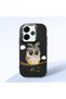 Poco M6 Compatible Case Camera Protector Black Silicone Couple Phone Case Owl Patterned