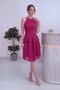 Women's Halter Neck Glitter Layered Skirt Mini Evening Dress Black, Powder, Burgundy, Indigo, Navy Blue, Fuchsia - 6